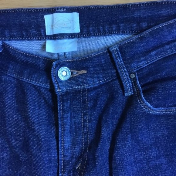 Levi’s Dark Blue 515 Cropped Jeans Sz 6 - Picture 4 of 7